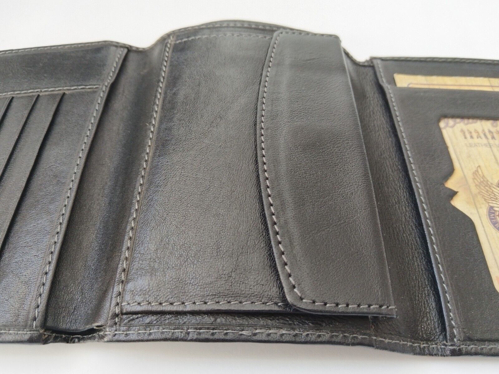 Authentic Wrangler Men real 100% leather wallet o… - image 6