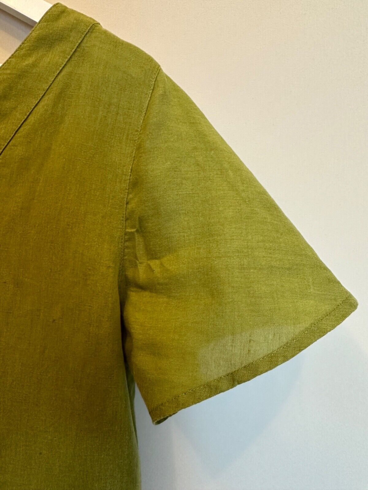 Gudrun Sjoden Size M Green Cotton Linen Lagenlook… - image 14