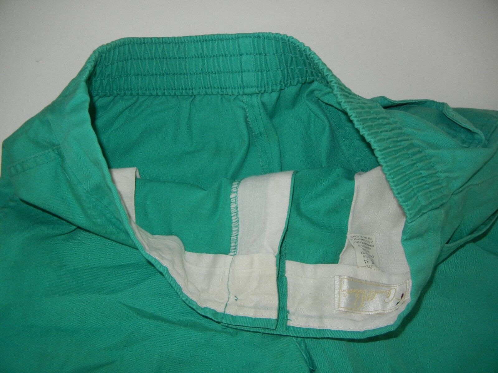 Vtg 70s 80s ARNOLD PALMER Bright Green GOLF SHORT… - image 3