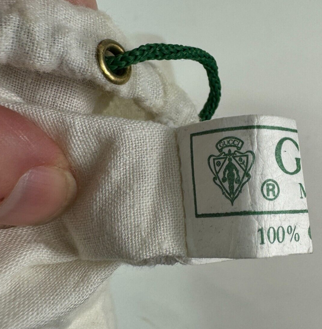 Vintage Authentic Gucci Drawstring Dust Bag Acces… - image 4