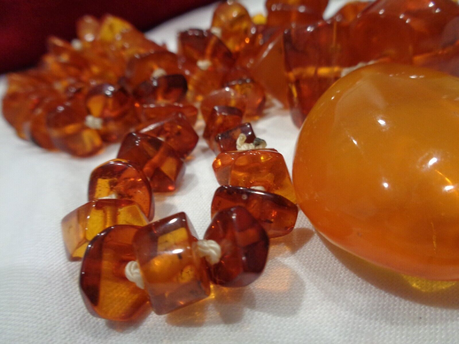 Antique Estate Natural Amber Necklace - image 5