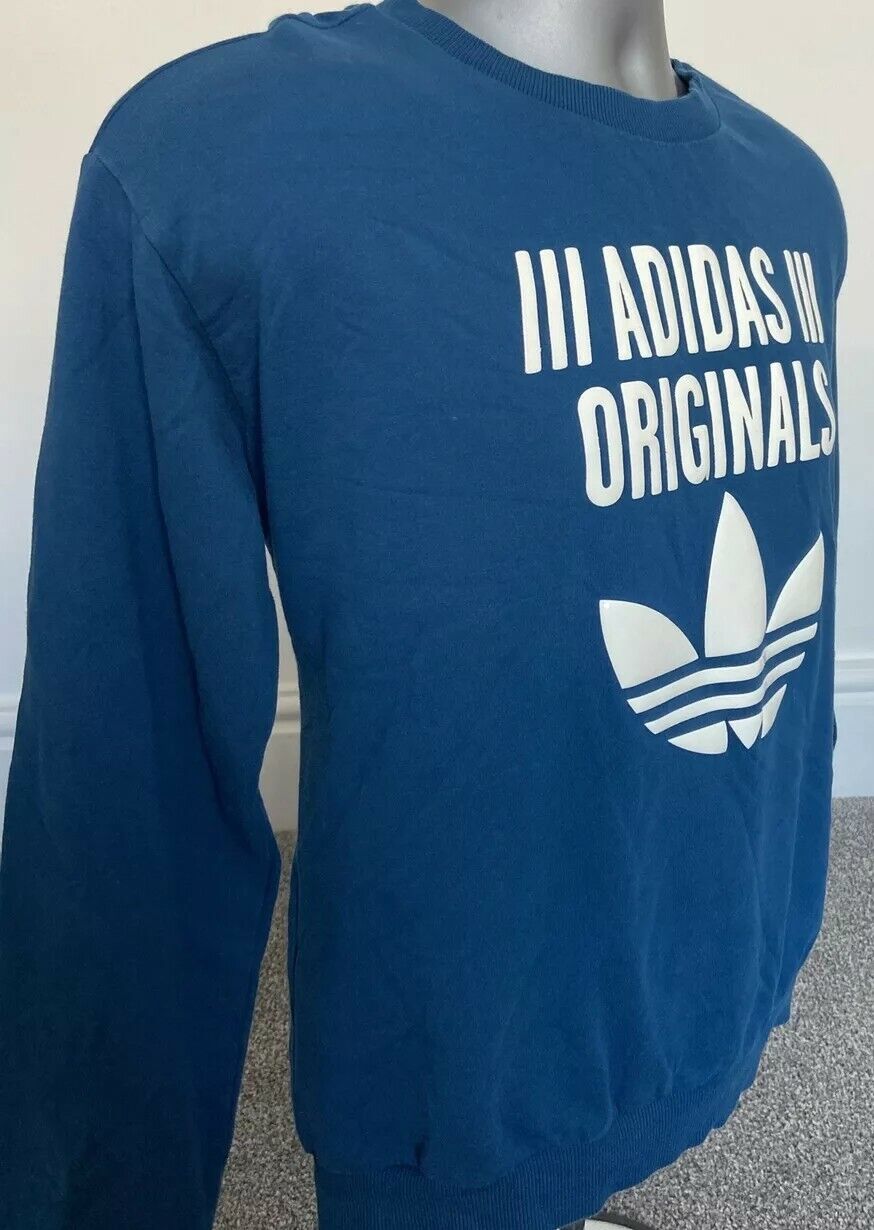 ADIDAS ladies blue sweatshirt size 14 medium - image 2