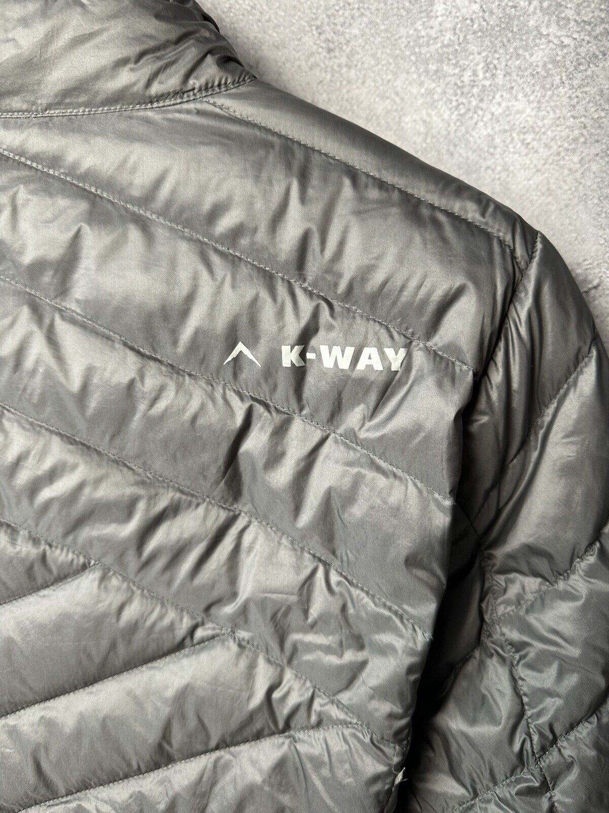 K-Way Tundra Nylon Down Puffer Jacket Men's Size M - image 13