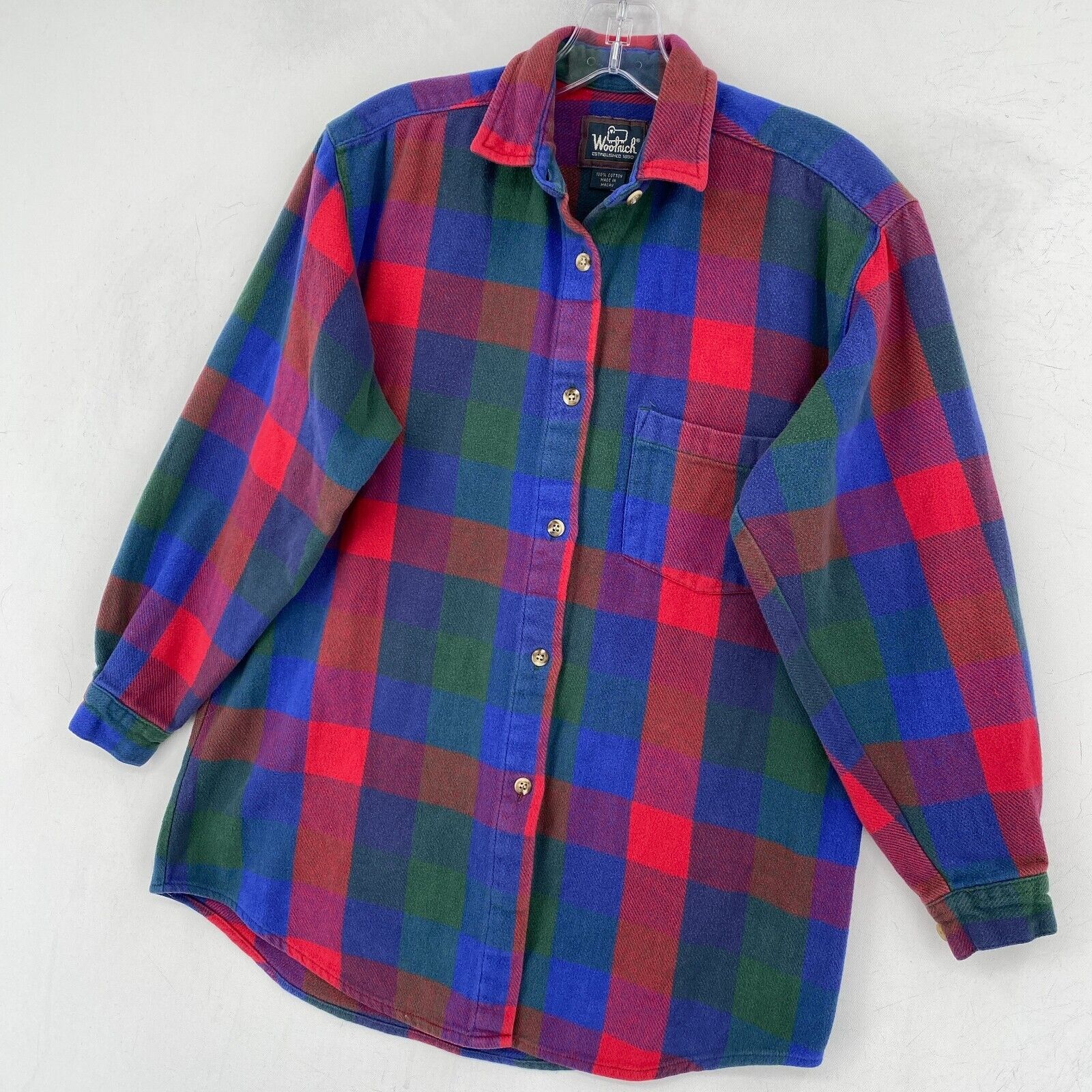 Vintage Woolrich Flannel Shirt Womens Small Orang… - image 3