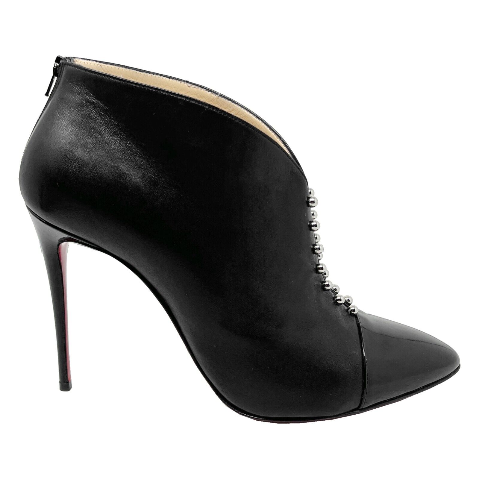 Christian Louboutin Preduboots Black Leather Pate… - image 4