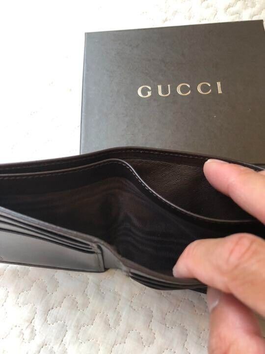 Authentic Gucci Vintage Bifold Bill Card Wallet B… - image 3