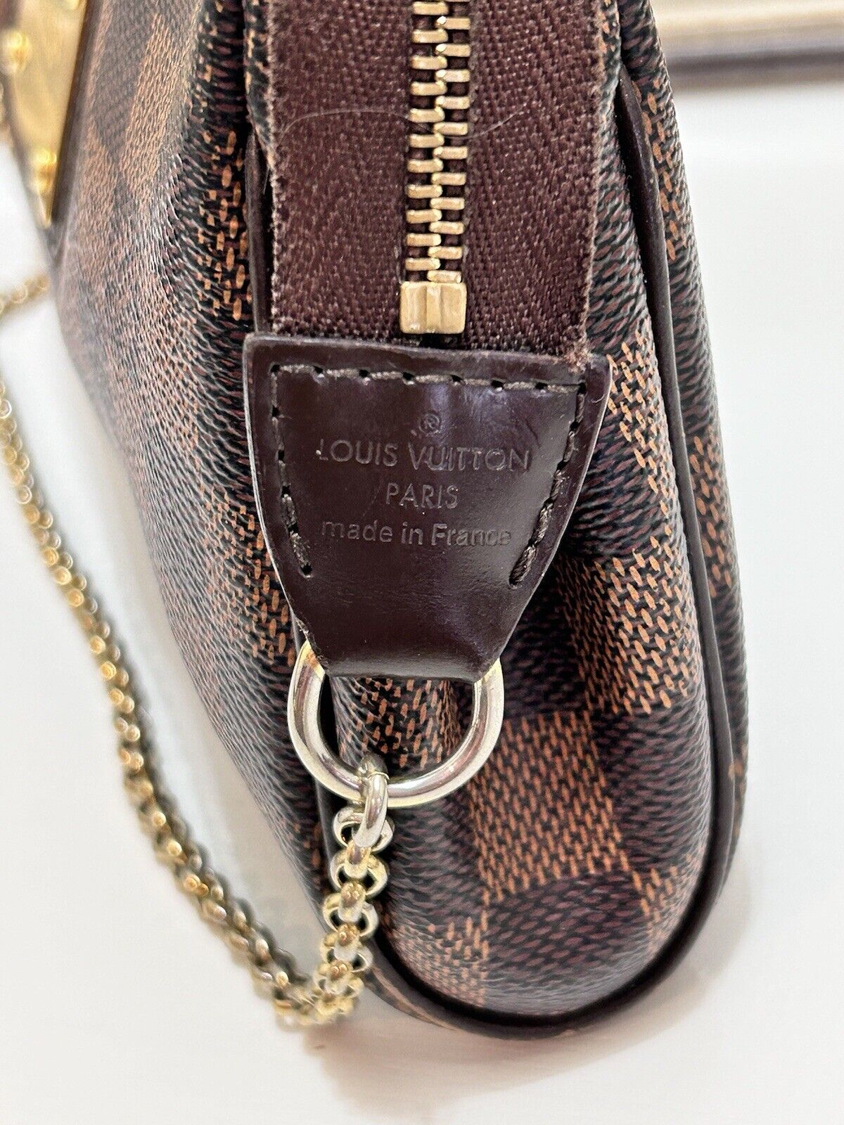 LOUIS VUITTON Eva Damier Ebene Crossbody Clutch H… - image 11