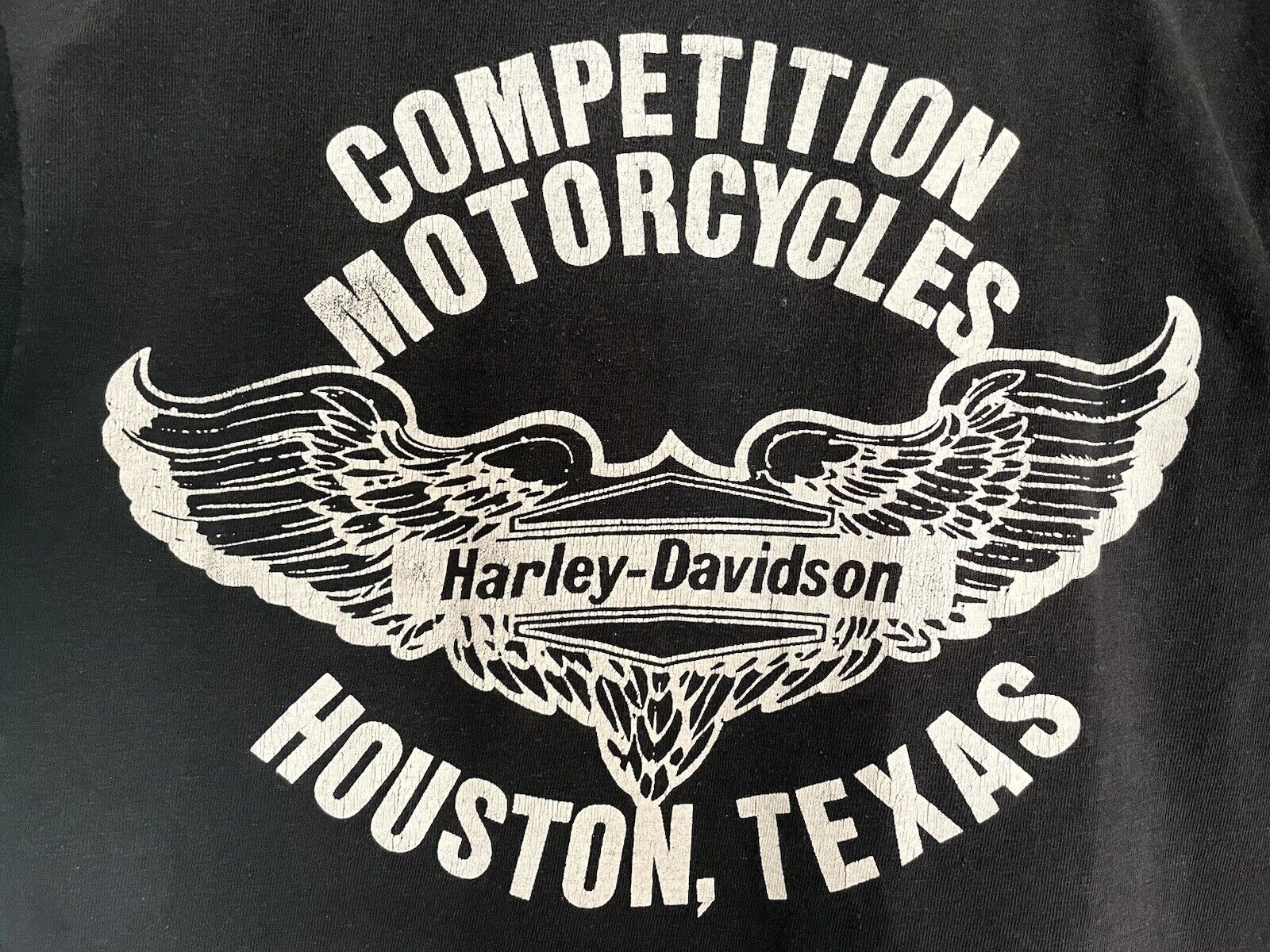 Vintage Black Harley Davidson Panhead Cotton T Sh… - image 1