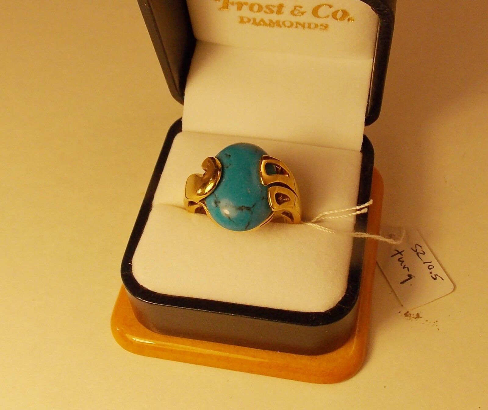 Kiam Family Lia Sophia Turquoise w gold tone ring… - image 2