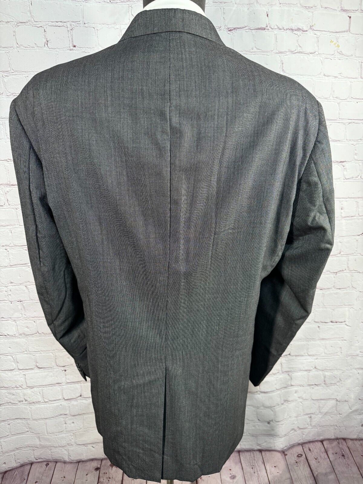 STAFFORD Mens Gray Wool BIG & TALL Pleated 2pc Su… - image 6