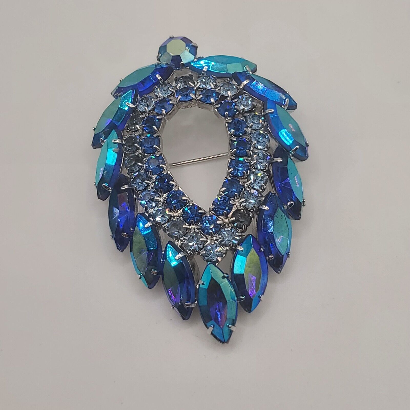 Vintage Juliana For Sarah Coventry Brooch Blue La… - image 4