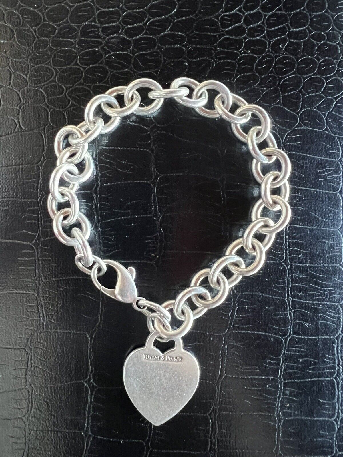 Tiffany & Co Heart Tag Charm Bracelet in Sterling… - image 2