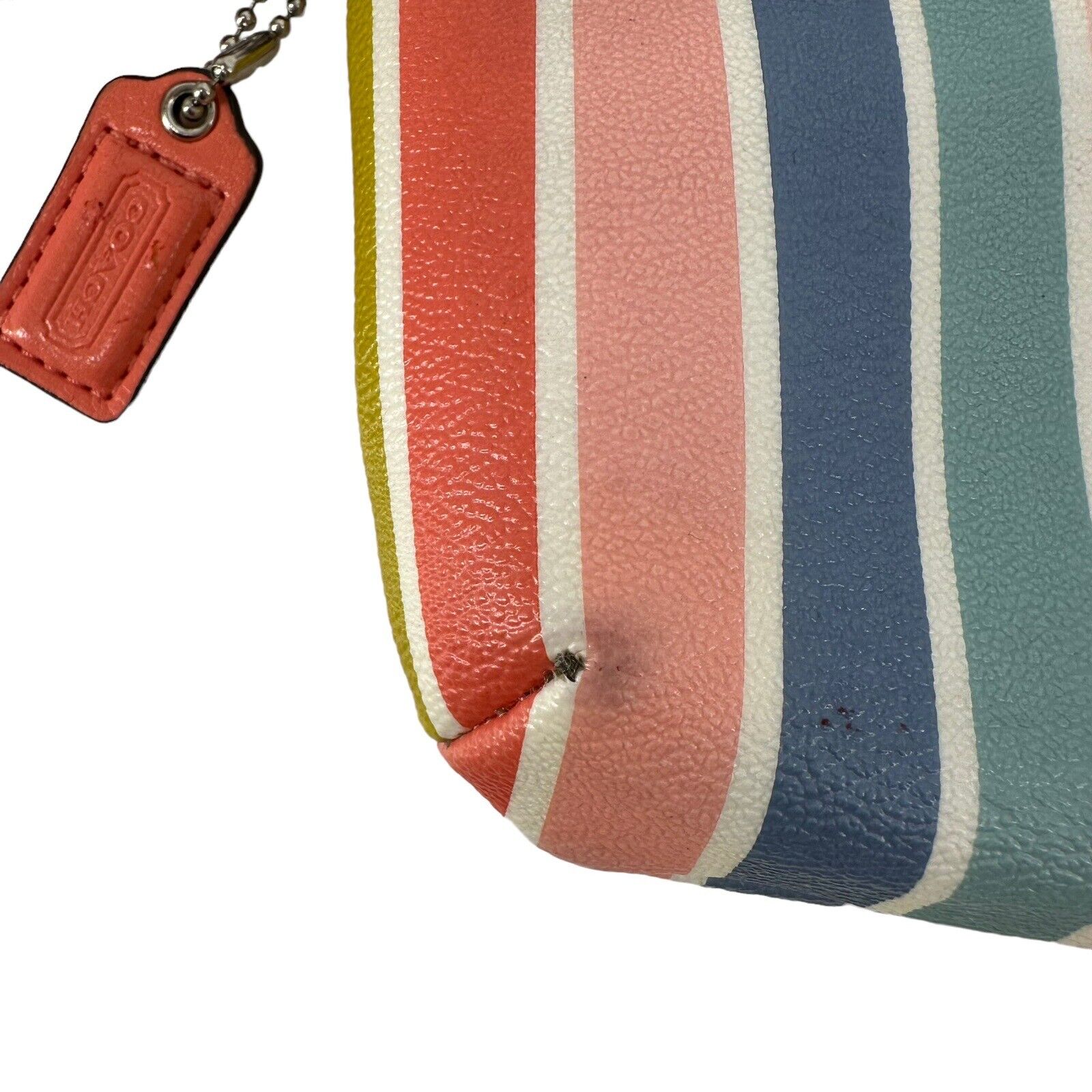 Coach Wristlet Peyton Rainbow Multicolored Stripe… - image 6