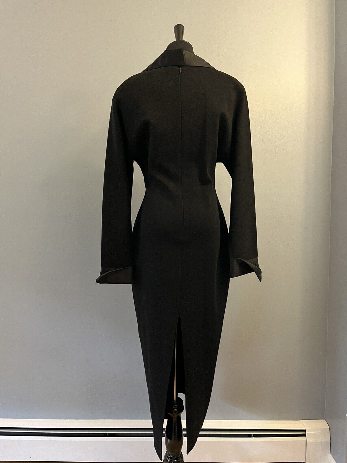 Vintage Andrea Jovine Evening Knit Dress Satin Co… - image 3