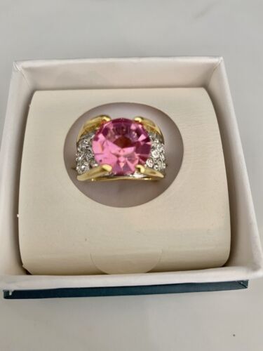 IVANA TRUMP CZ Cubic Zirconia Barbie Pink / White 