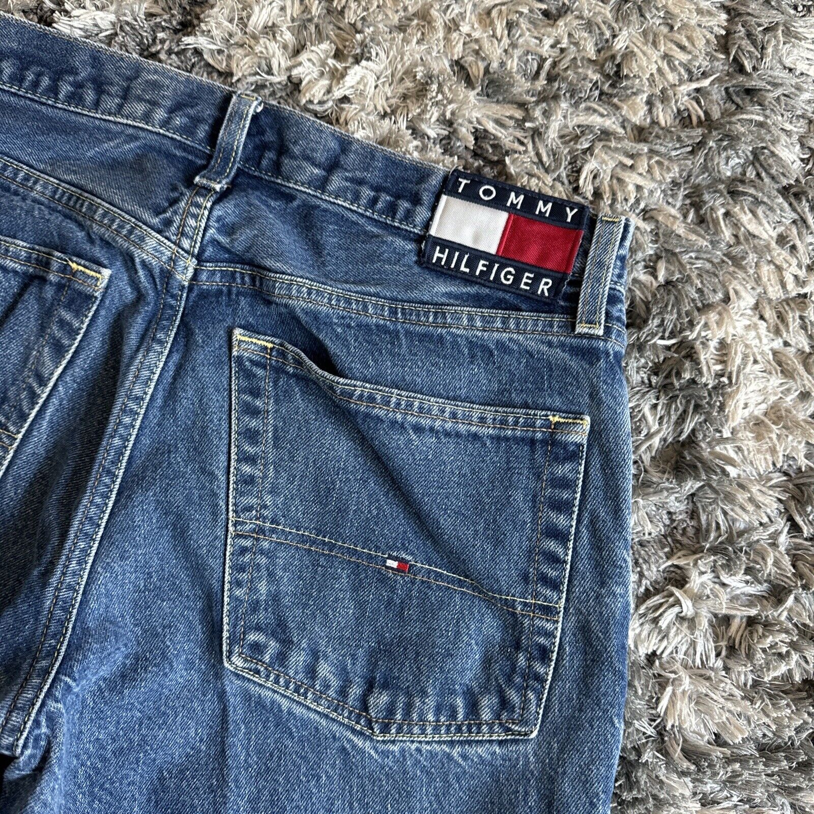 Vintage Tommy Hilfiger Baggy Bootcut Skater Jeans… - image 2