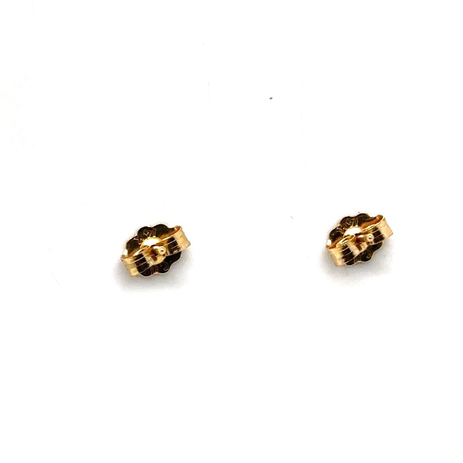 14KT YELLOW GOLD PEARL STUD EARRINGS .7 GRAMS - image 3