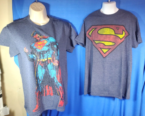 Vtg Superman Cartoons TV Men 90s and Classic Logo… - image 1