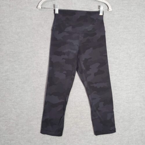 Lululemon Women Activewear Pants 4 Gray Camo Alig… - image 1