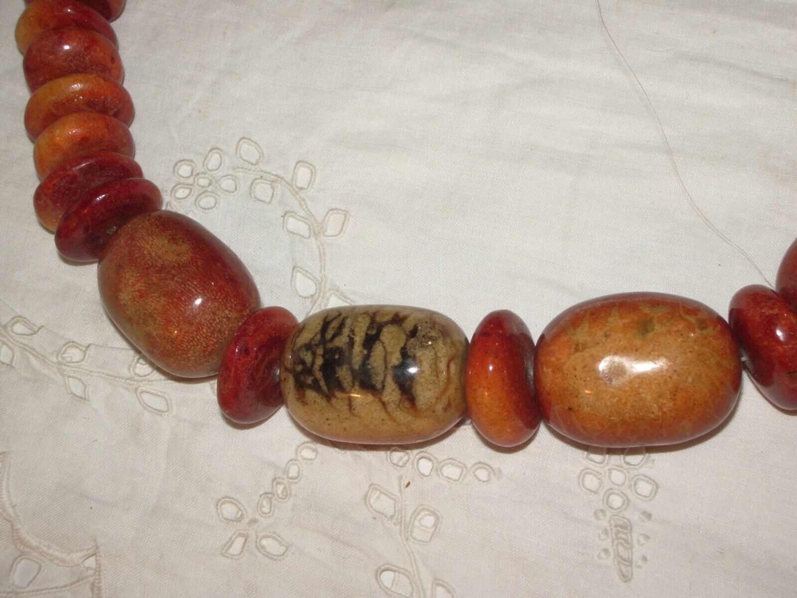 Antique Moroccan Natural Berber Amber Beaded Neck… - image 6