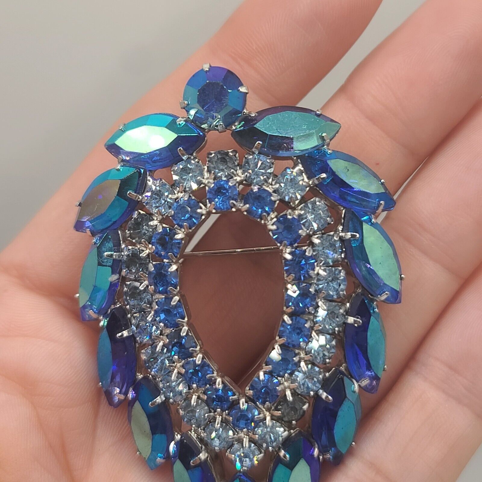 Vintage Juliana For Sarah Coventry Brooch Blue La… - image 14