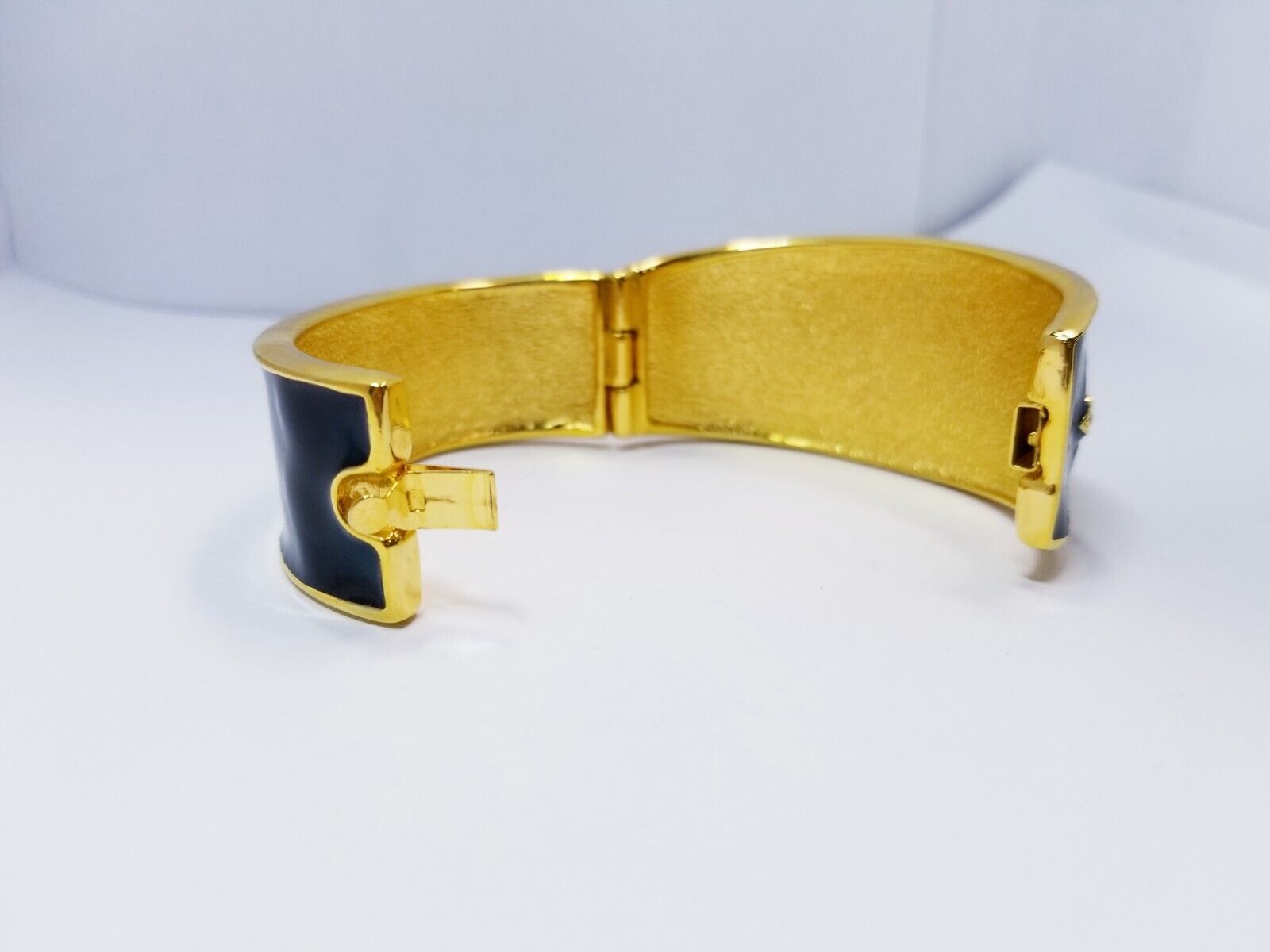 Joan Rivers Crystal & Blue Enamel Bangle Bracelet… - image 6