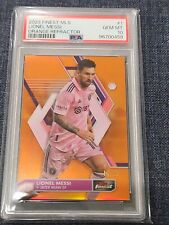 PSA 10 2023 Topps Finest MLS - Orange Refractor #1 Lionel Messi /25