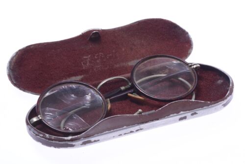 ✅ ANTIQUE +-1930 ROUND READING GLASSES SPECTACLES… - image 1