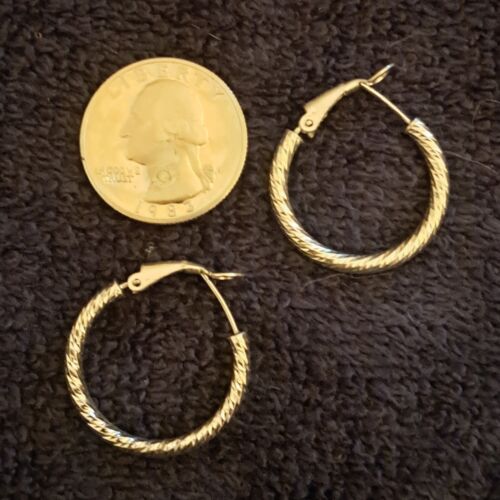 Sterling Silver 925 JCM Hoop Earrings. Beautiful!! - image 1