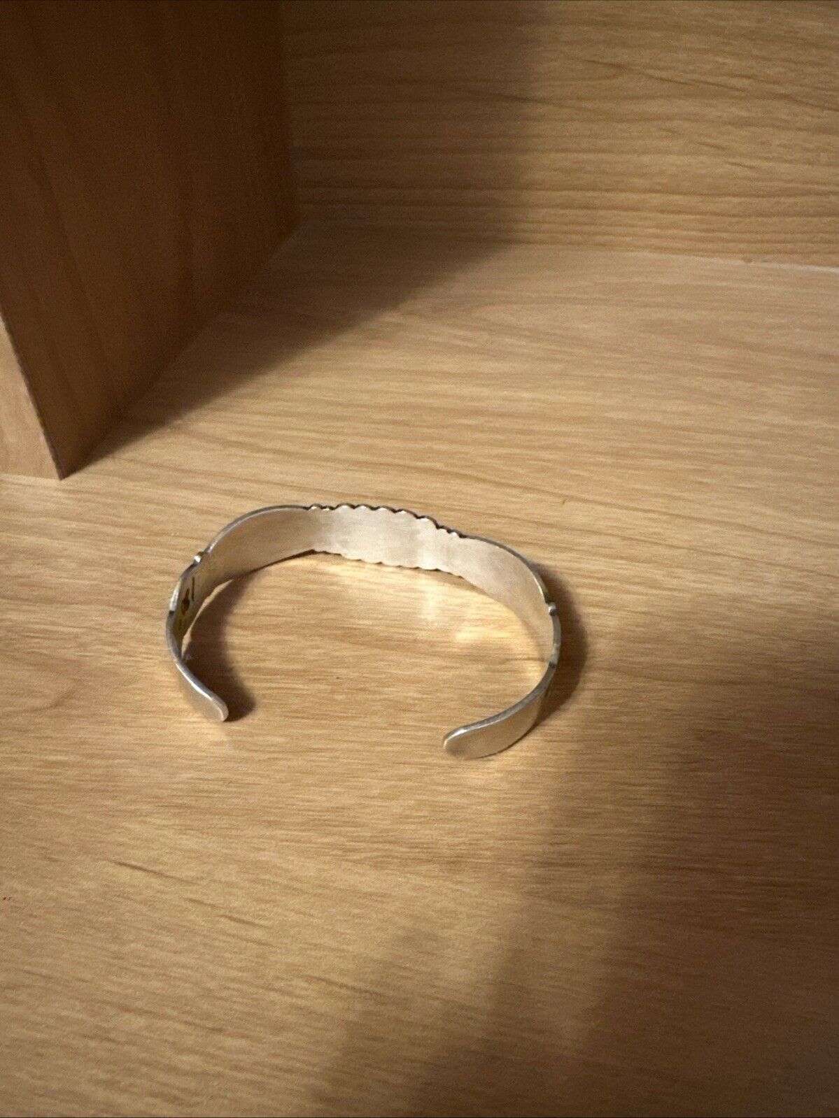 Sterling Silver Stamped Cuff - image 2