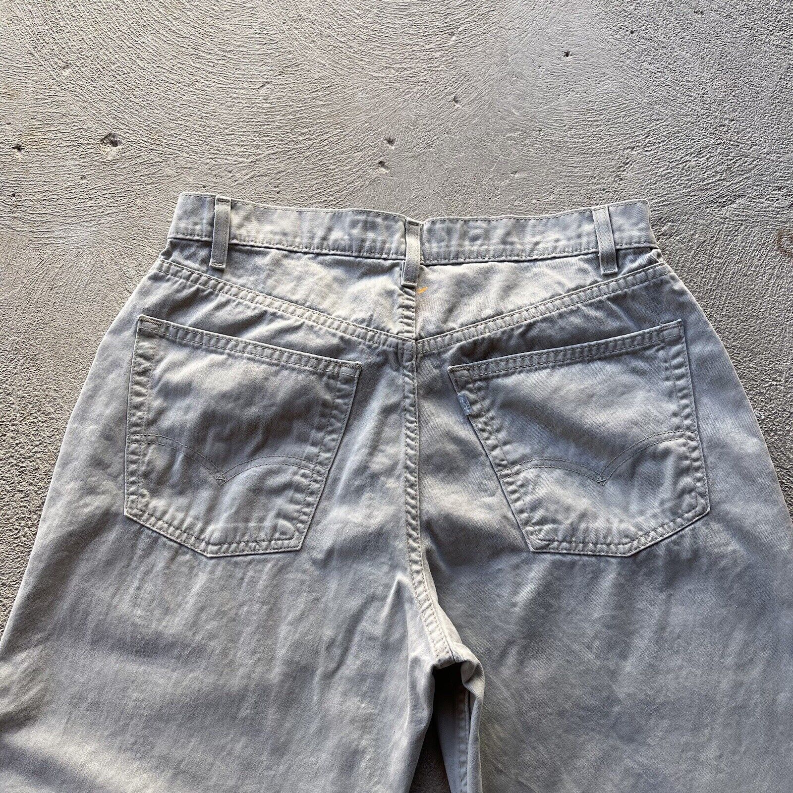 Vintage Levis Pants Mens 33x30 Beige Silvertab Ba… - image 4