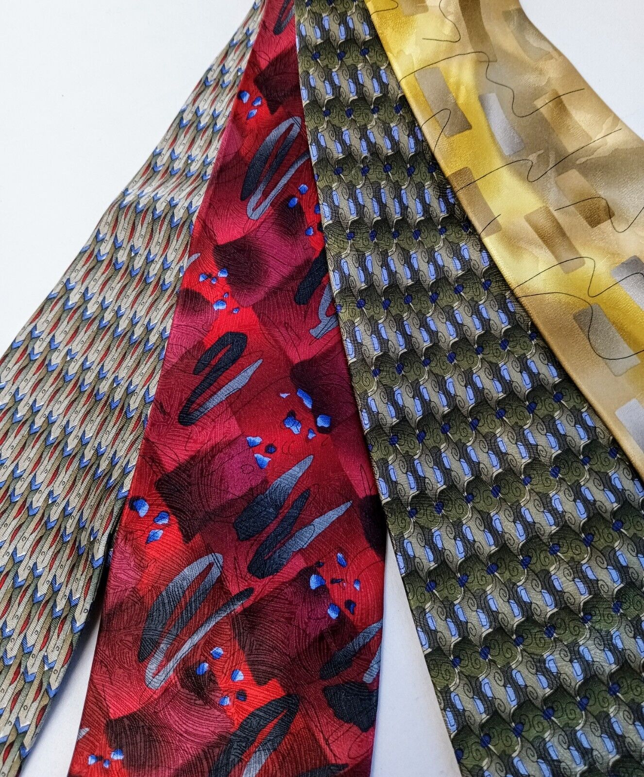 4 J Jerry Garcia Silk Designer Neckties Abstract … - image 5