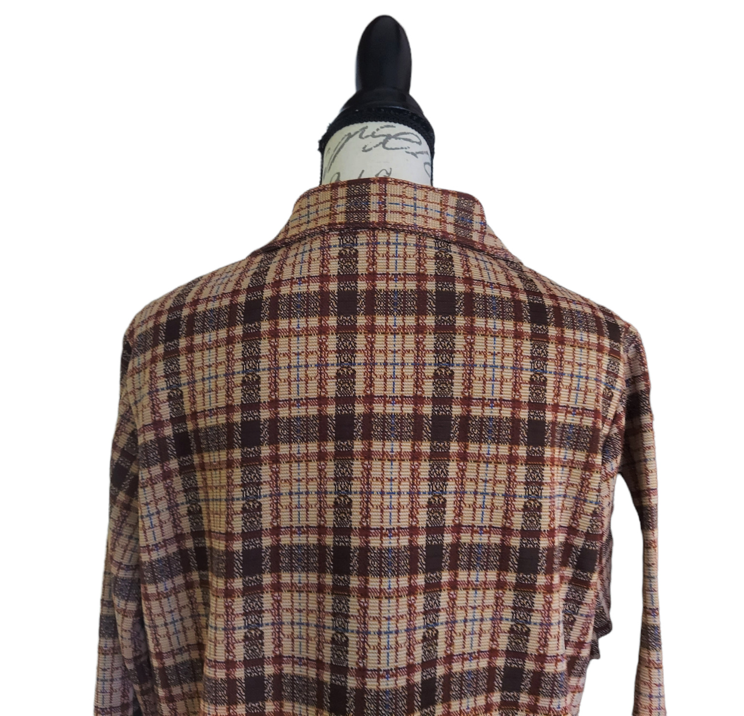 VTG VOGUEMONT Women's Plaid Button Front Polyeste… - image 4