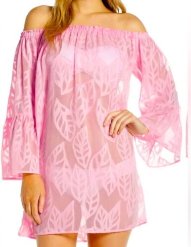 Lilly Pulitzer Nevie Off The Shoulder Cover-Up Dr… - image 1