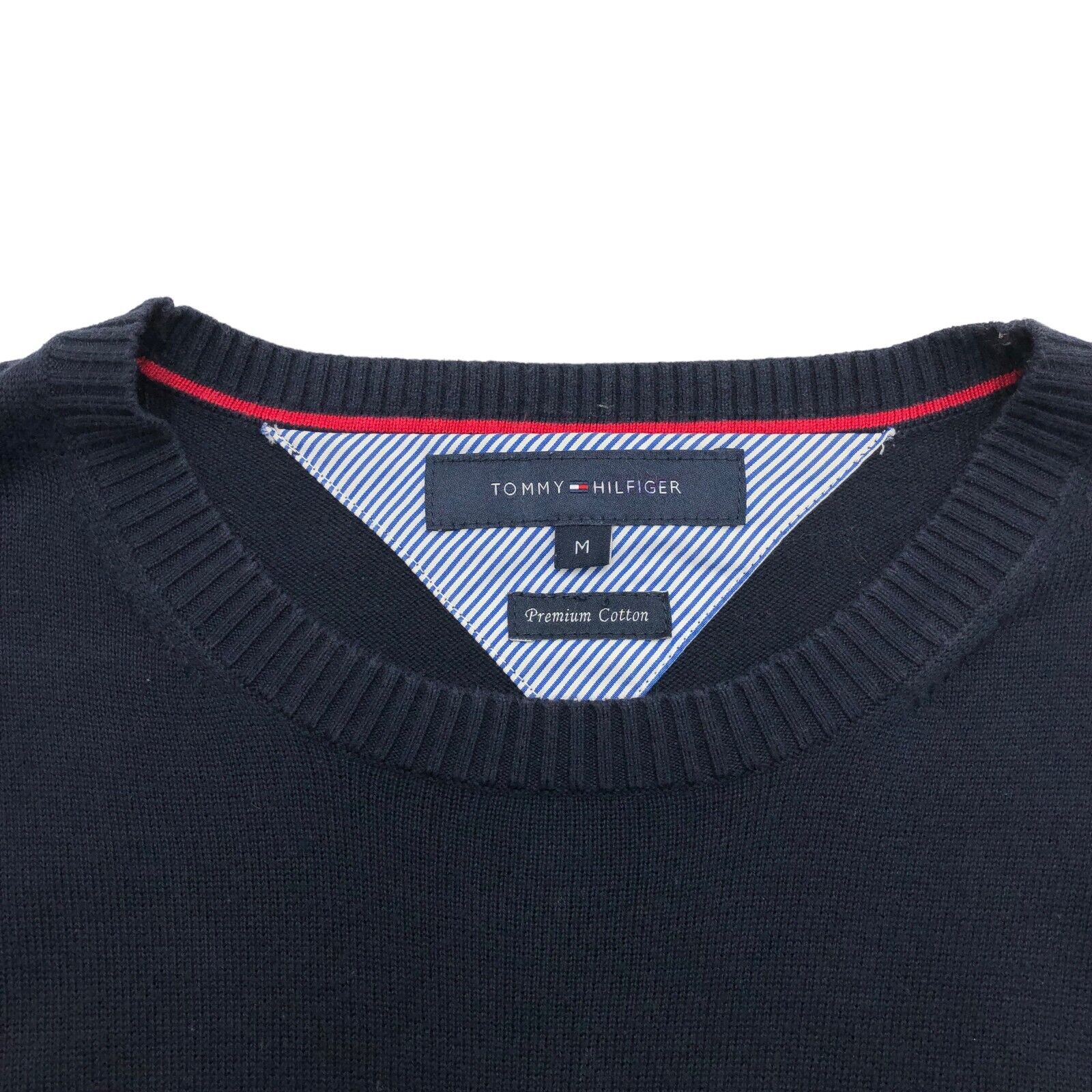 TOMMY HILFIGER V-Neck Jumper Pullover Sweater Blu… - image 4