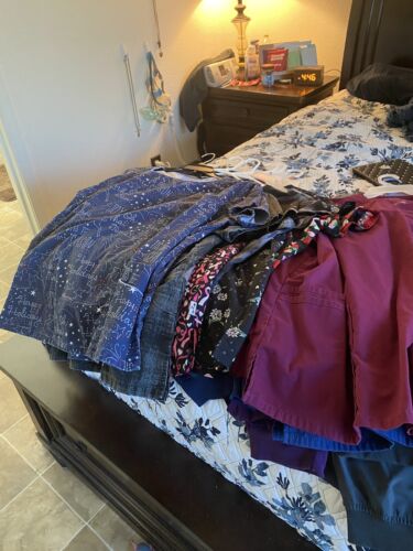 huge lot of medical scrubs used - image 1