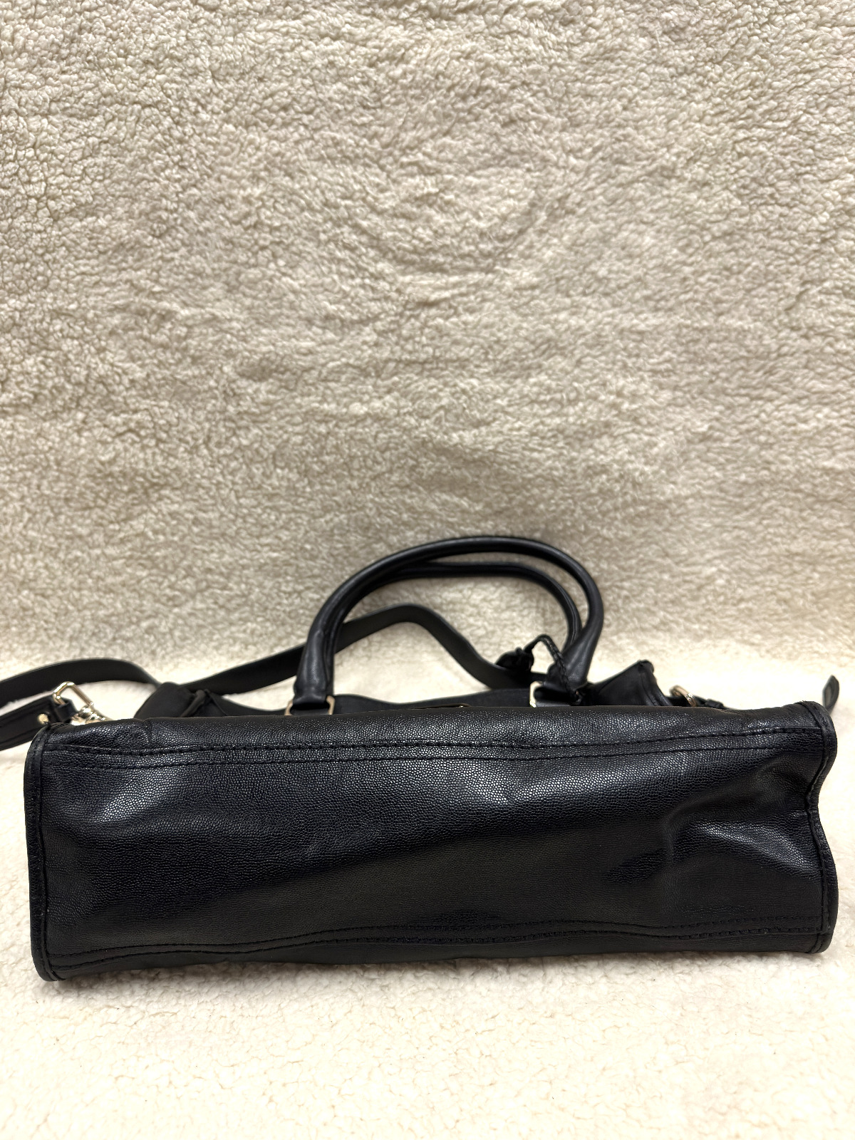 Vtg VALISE KENDRA E/W EAST WEST Cole Haan Black L… - image 14