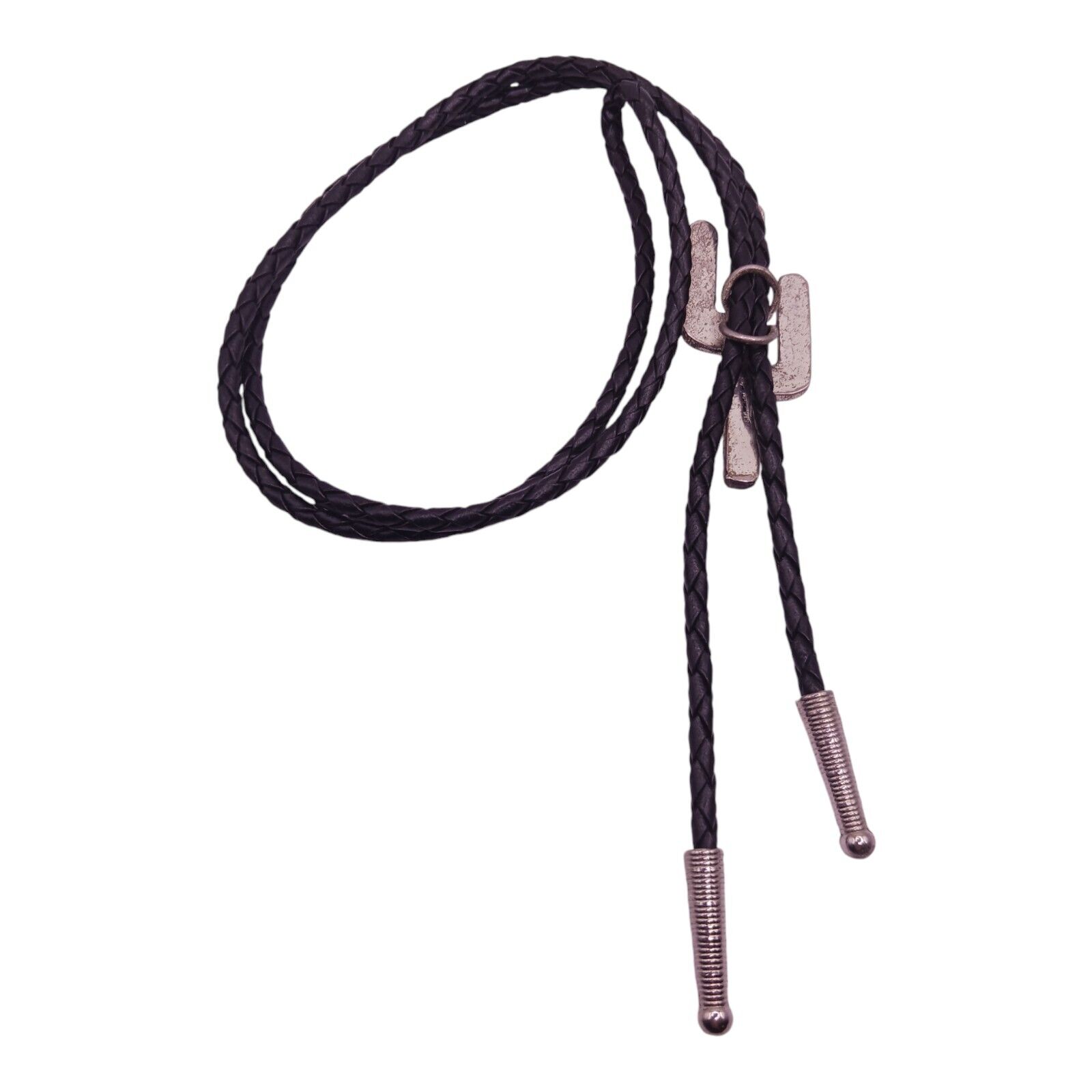 Bolo Tie  Catcus Silver Tone 38" - image 3