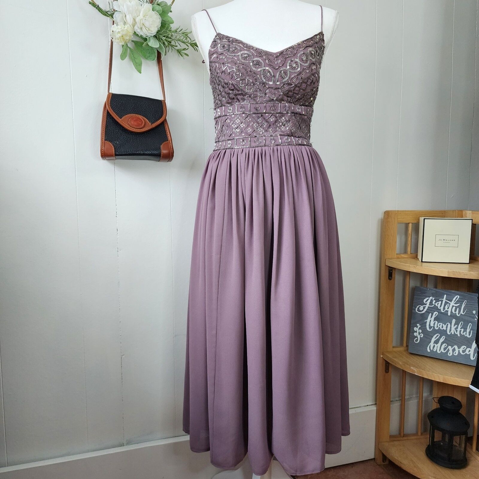 Anthropologie BHLDN Bristol Bridesmaid Dress Mauv… - image 4