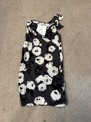 Moschino Gray Floral Dress Small - image 1