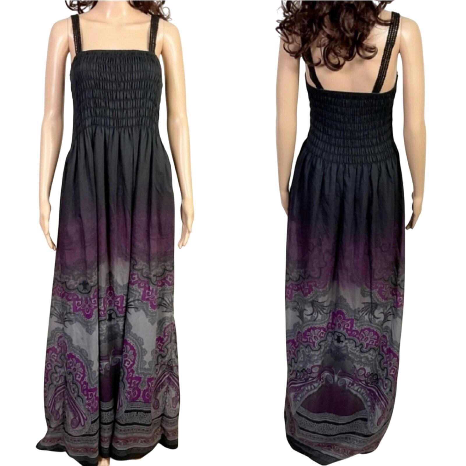 Free People Megs Smocked Brocade Damask Maxi Dress - image 7