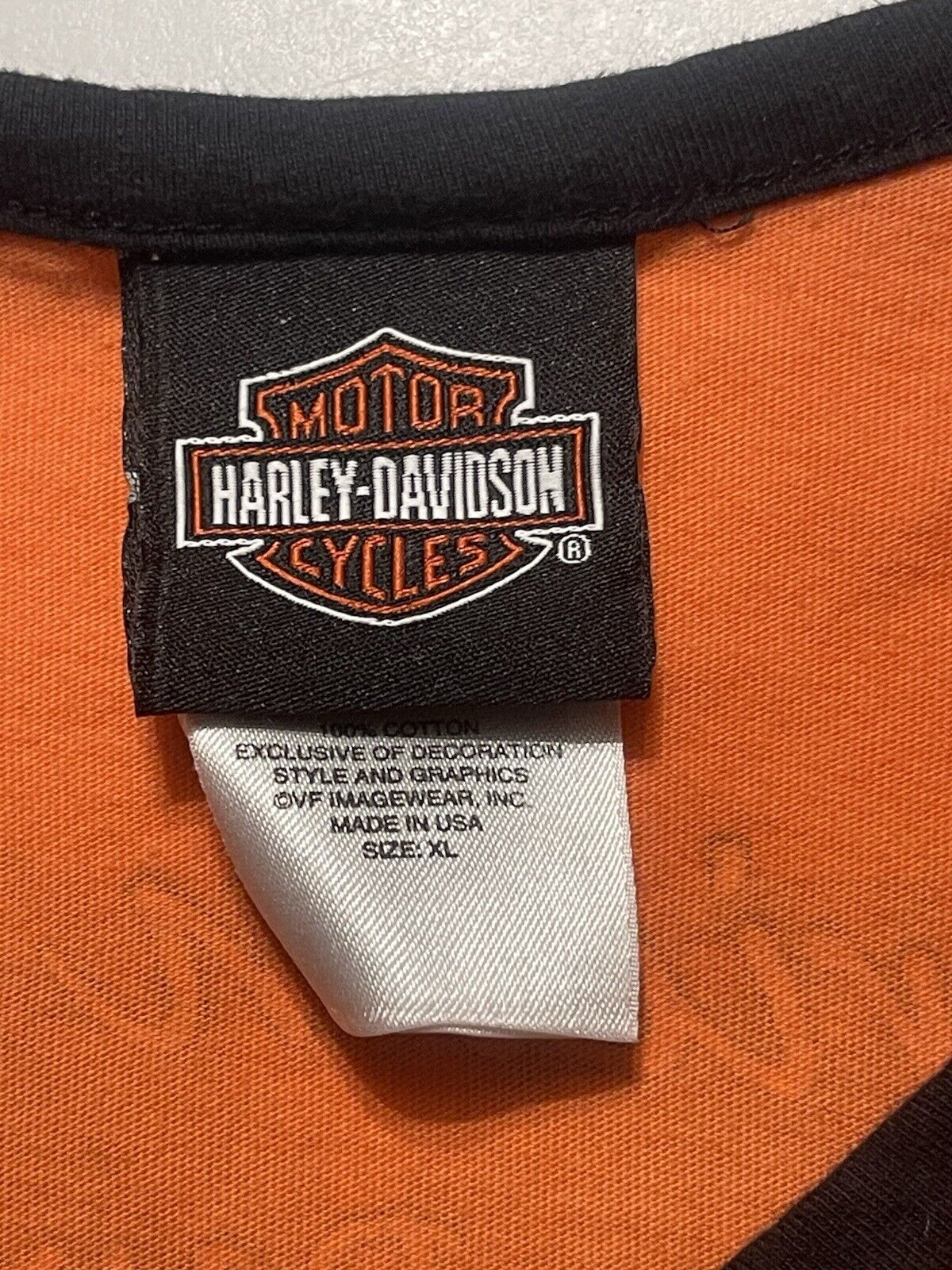 Harley-Davidson Women’s XL Black And Orange Long … - image 7