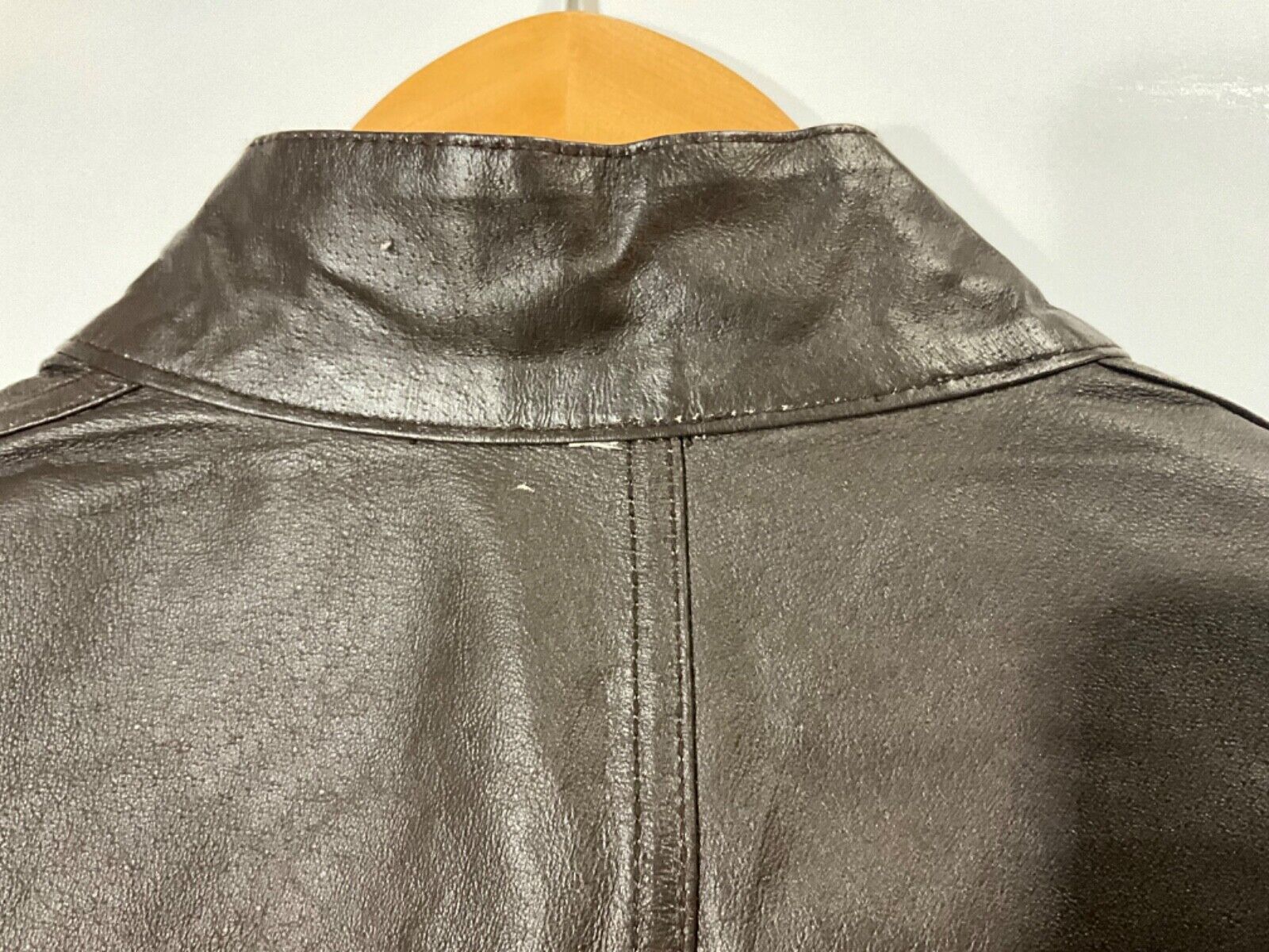 Unique women’s reversible brown leather jacket sz… - image 8