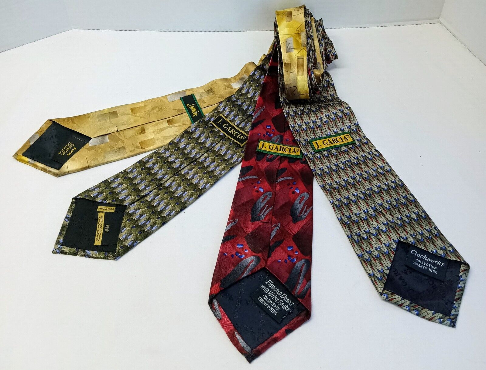 4 J Jerry Garcia Silk Designer Neckties Abstract … - image 6