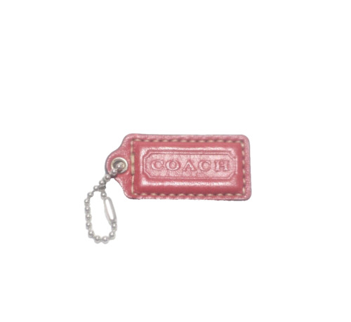 COACH Red Fob Charm Keychain Hang Tag 2" x 1" Inc… - image 1