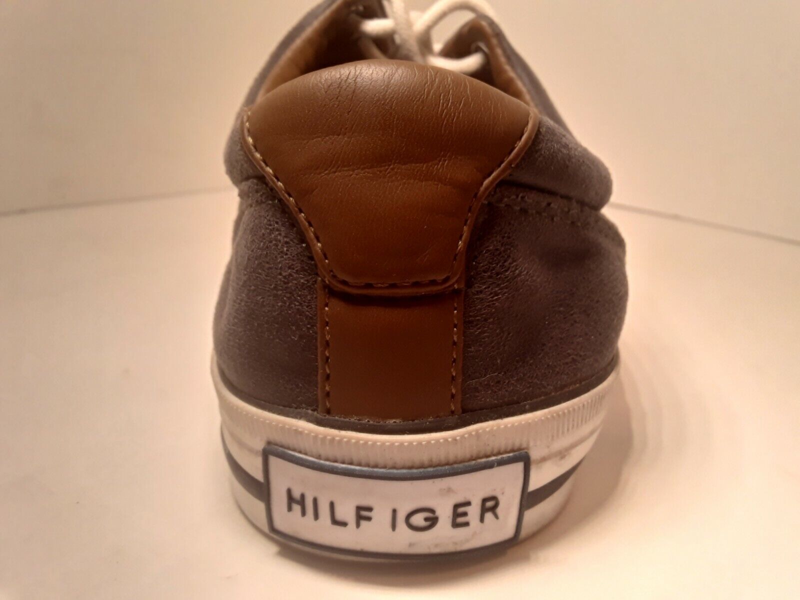 Tommy Hilfiger NYC TM Gray Canvas Shoes Leather M… - image 8