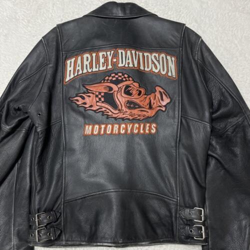 Harley Davidson Leather Jacket Riders S Genuine - image 1