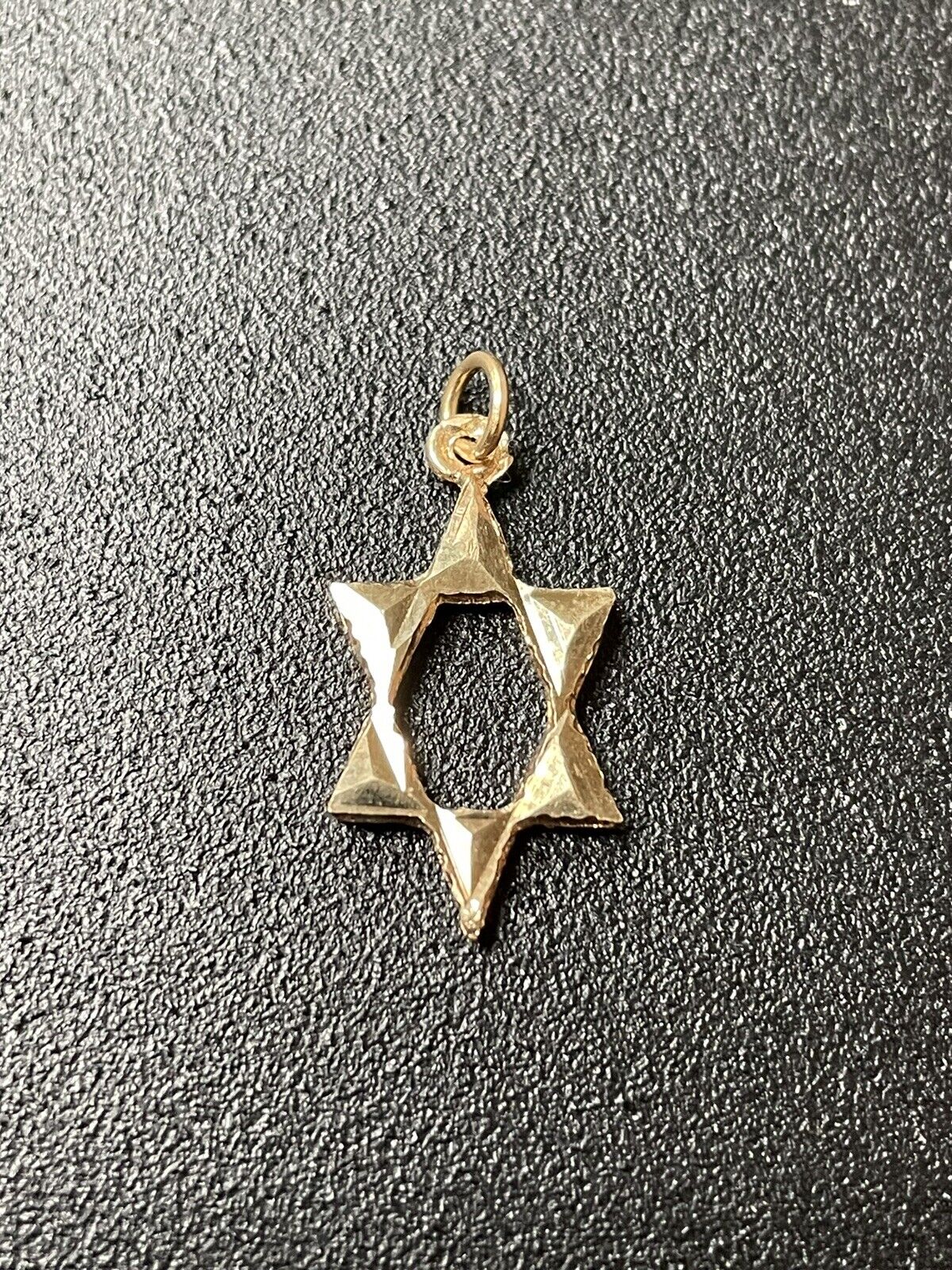 14kt Yellow Gold Star Of David Jewish Symbol Pend… - image 4