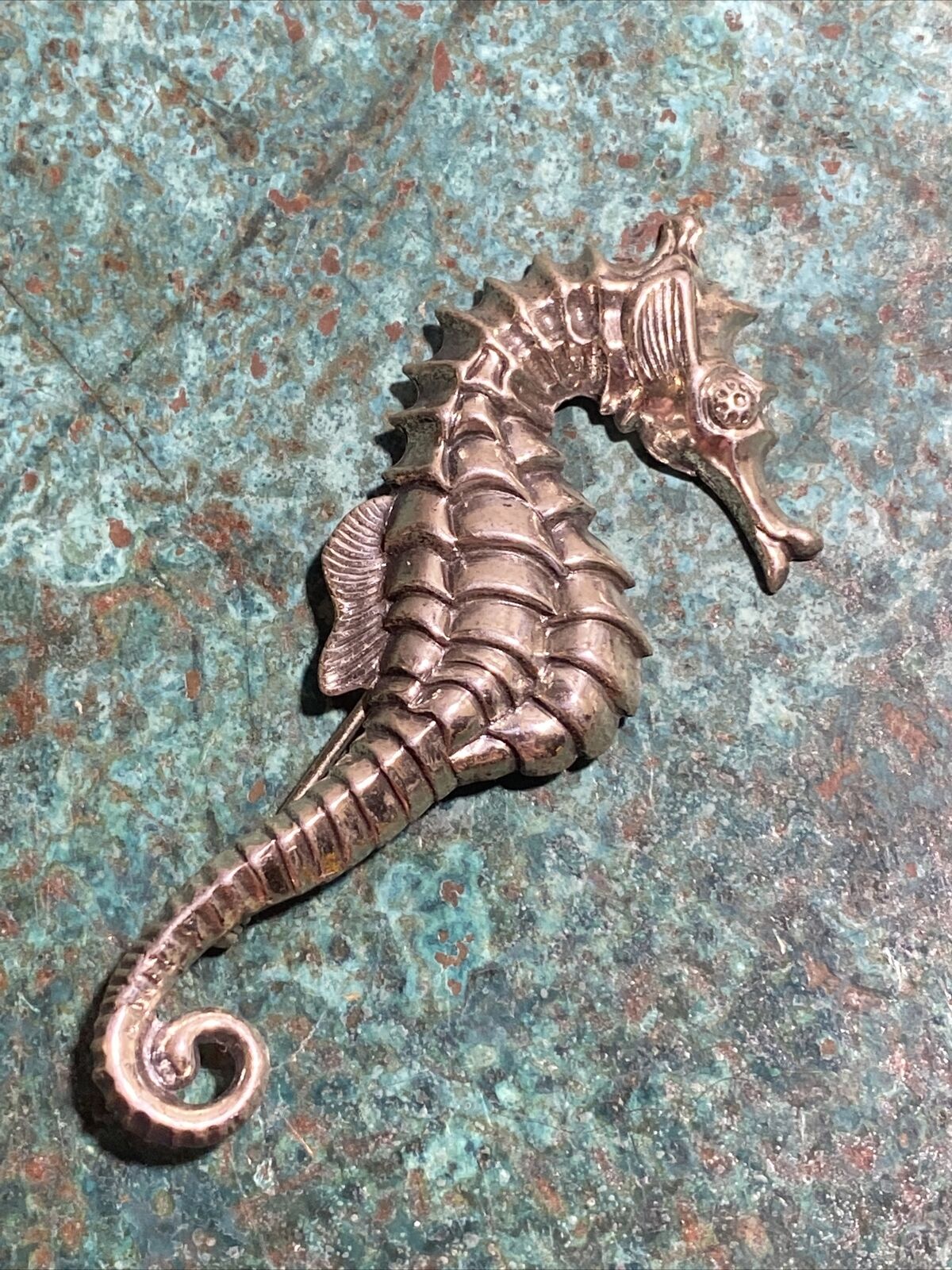 Vintage Beau Sterling Silver  Seahorse Pin Brooch… - image 1