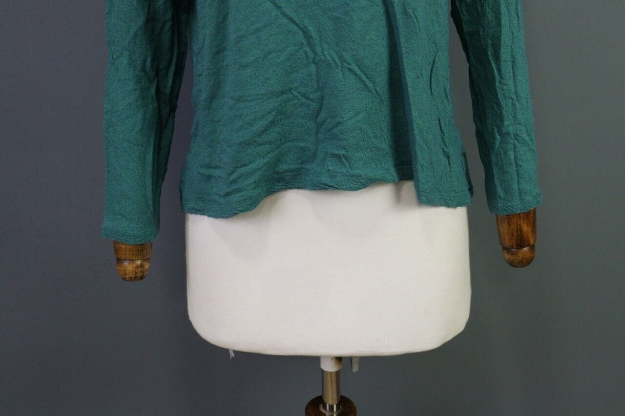 Gudrun Sjoden Green Wool Knit Top Shirt Size M - image 3